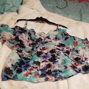 Off shoulder NWT Floral Shirt